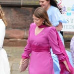 Isabel Rodríguez-Legorburu a su llegada a la boda
