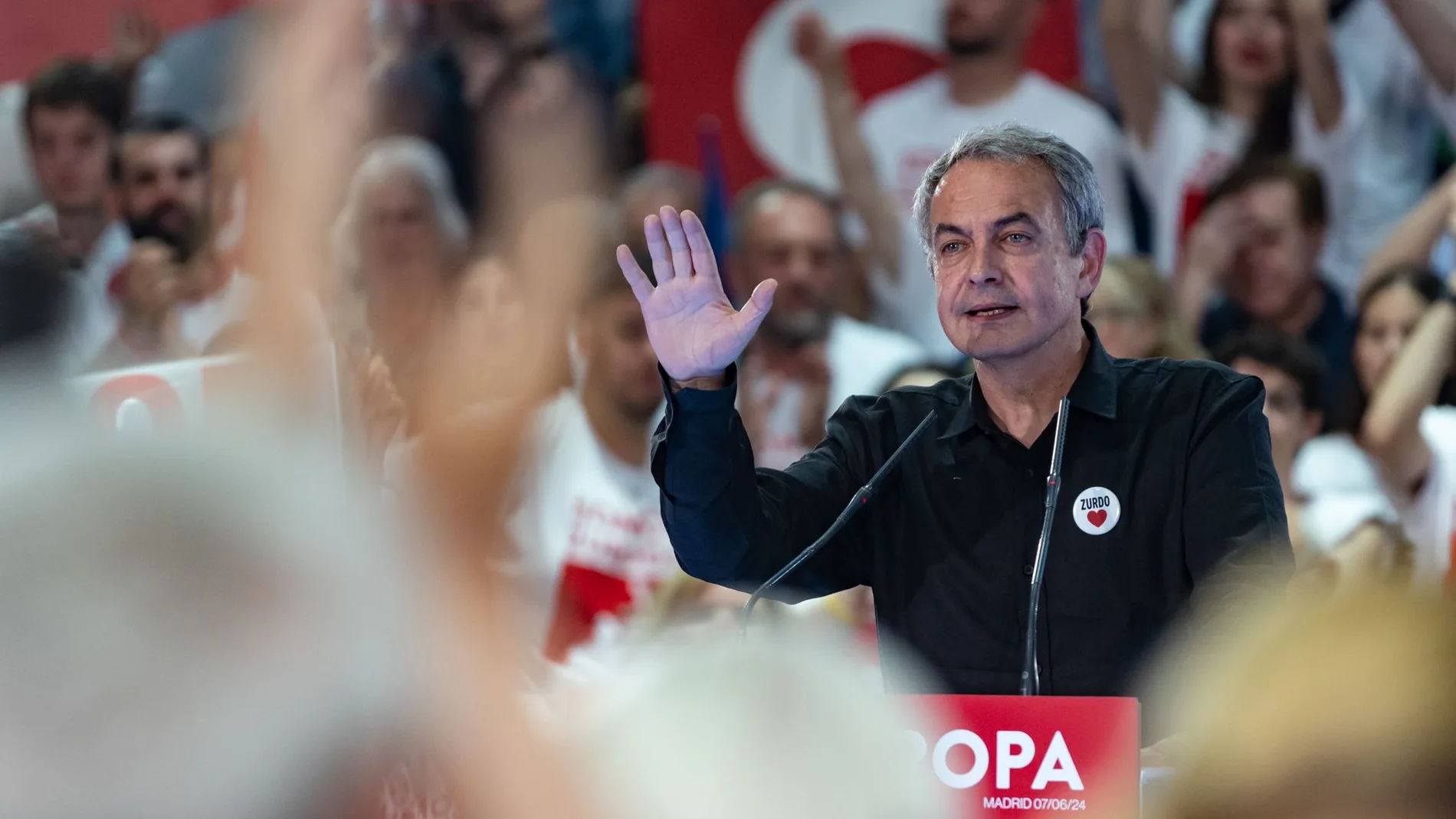 José Luis Rodríguez Zapatero en Fuenlabrada