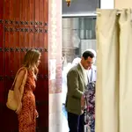 El look de Manuela Villena.