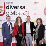El embajador de Irlanda, Frank Smyth, Nasrin Zhiyan, Macelo De Stefano y Massumeh 