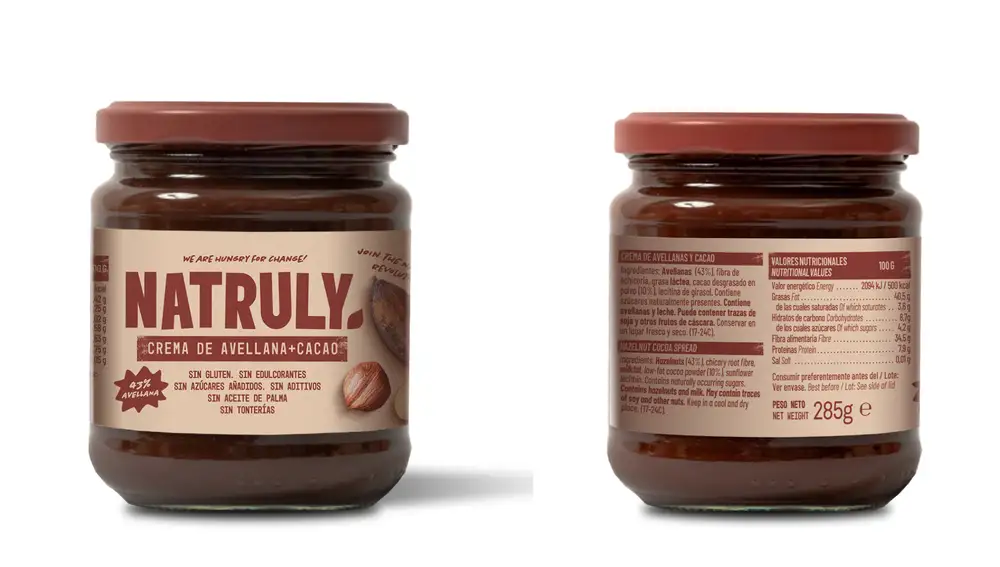 Crema de avellanas y cacao