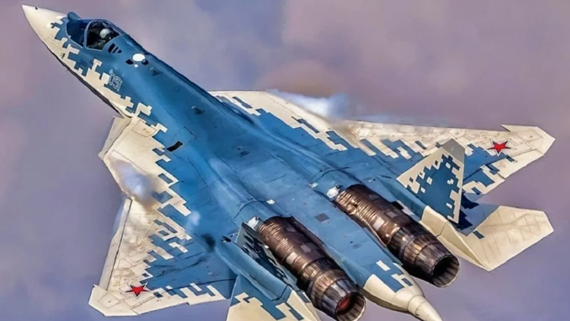 Un caza furtivo ruso Su-57