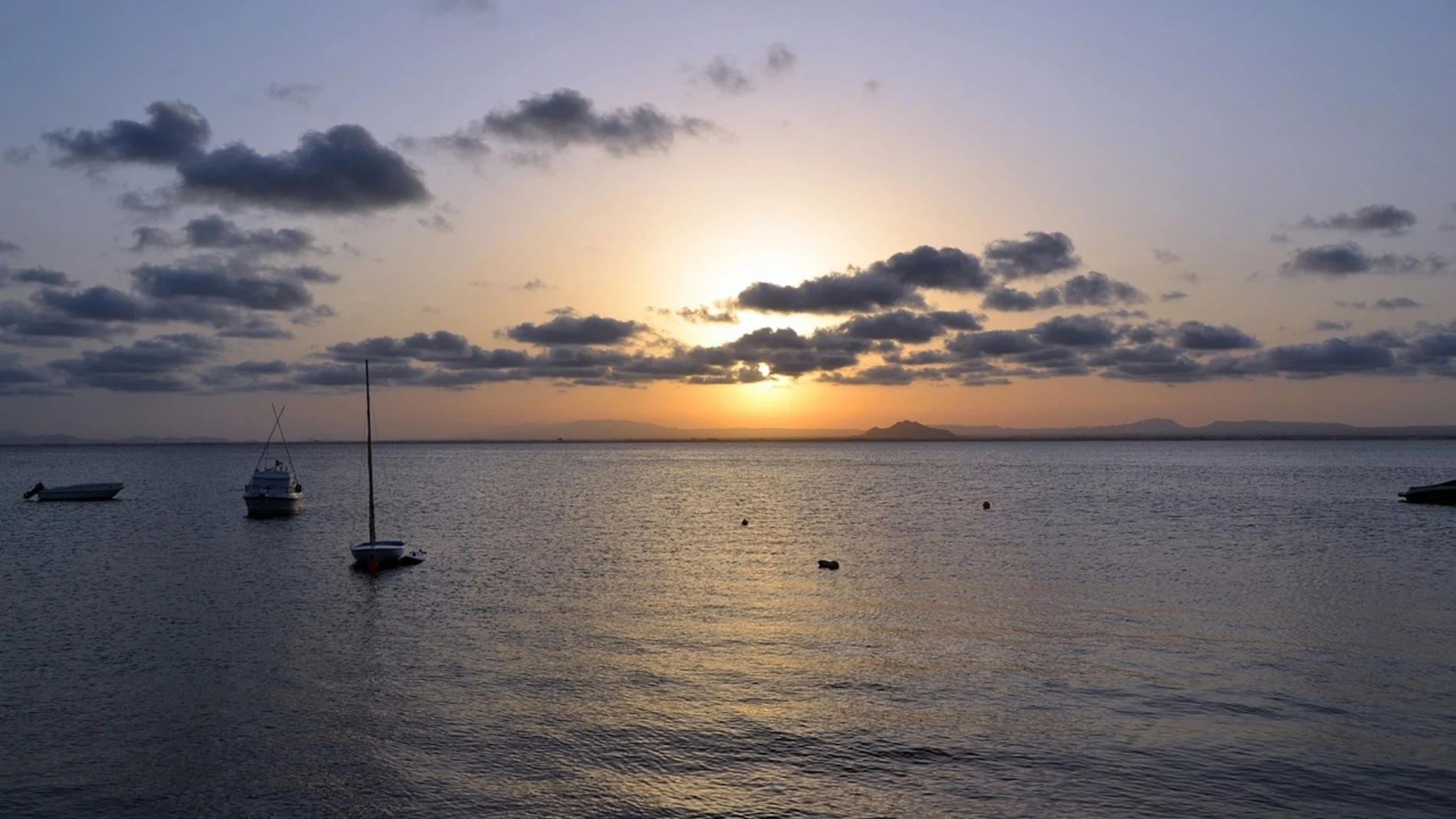 Atardecer en La Manga, Murcia.