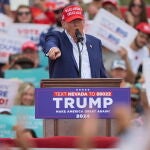 Republican presidential candidate former President Donald Trump rally in Las Vegas