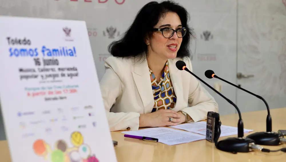 La concejal de Asuntos Sociales, Inclusión, Familia y Mayores del, Marisol Illescas, durante la presentación de la tercera edición del Plan Corresponsables del Ayuntamiento de Toledo