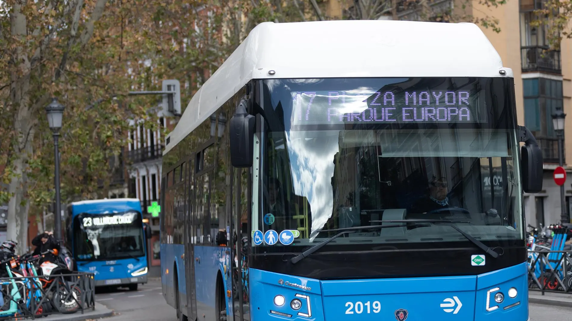 Buses gratis en Madrid hoy lunes
