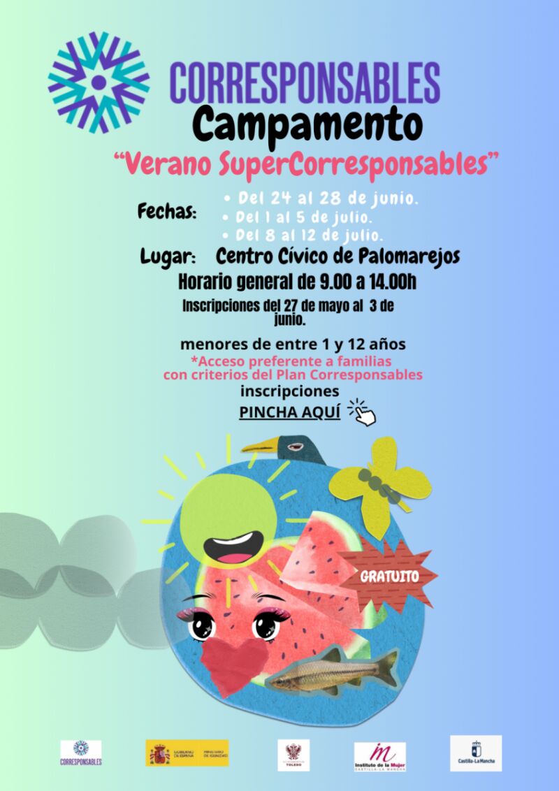 Cartel del campamento de 'Verano Supercorresponsables'