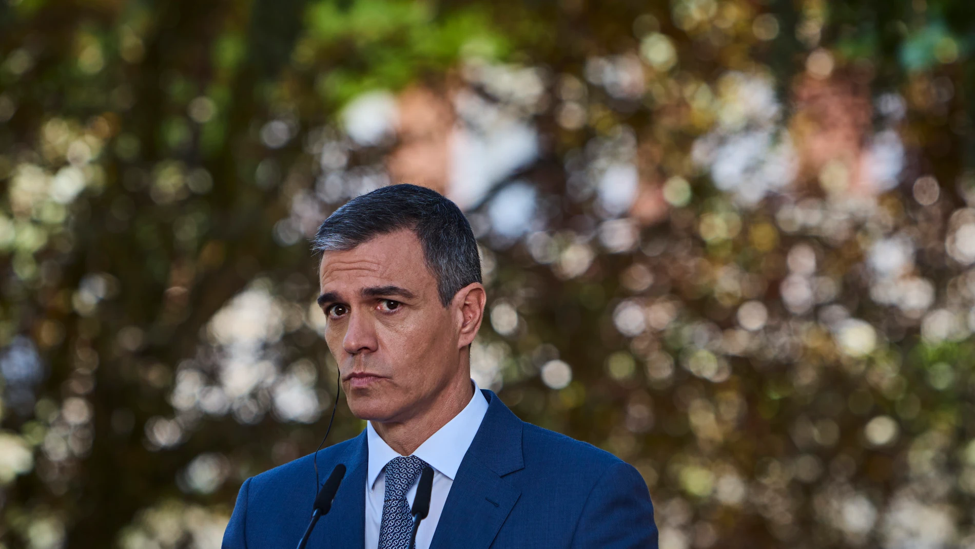 El presidente del Gobierno, Pedro Sánchez y su homólogo turco, Recep Tayyip Erdogan, durante una reunión de alto nivel entre ambos países celebrada este jueves, en Madrid. España y Turquía constituyeron este jueves un comité empresarial para estrechar lazos comerciales, ya que tanto las empresas como los mandatarios de las dos naciones ven más oportunidades de negocio en distintos sectores. © Alberto R. Roldán / Diario La Razón.13 06 2024