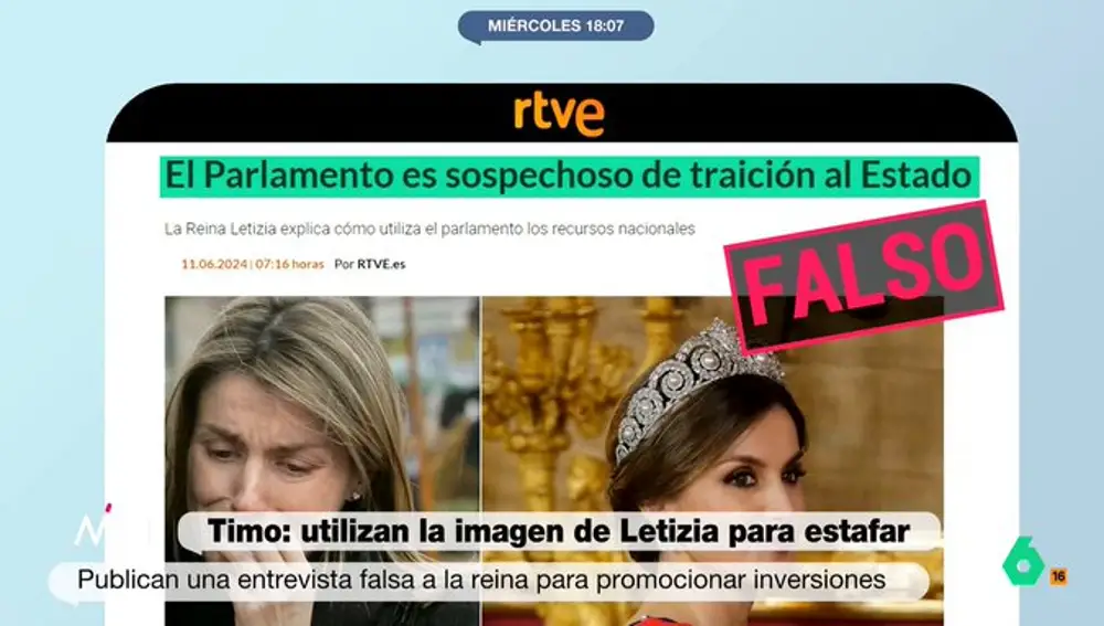 Imagen de la noticia falsa que pulula en las redes