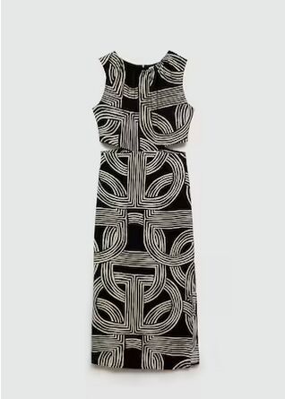 Vestido estampado.