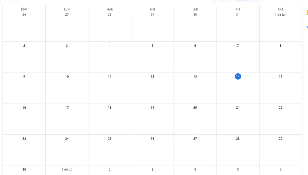 Google Calendar: partidos de fútbol