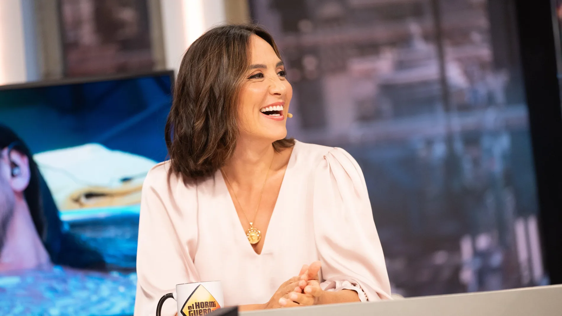 El look de Tamara Falcó en 'El Hormiguero'.