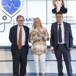 Margarita Alfonsel, junto a Francisco Marhuenda y Sergio Alonso
