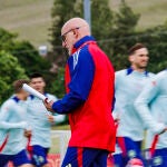 Entrenamiento de la selección española de fútbol