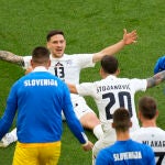 Euro 2024 Soccer Slovenia Denmark