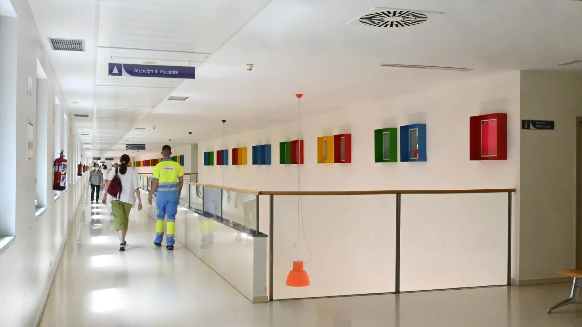 Pasillos del Hospital Río Hortega de Valladolid