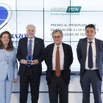 El secretario del Consejo de Administración de PSN, Esteban Ímaz Buenechea, recogió el galardón en nombre de Miguel Carrero