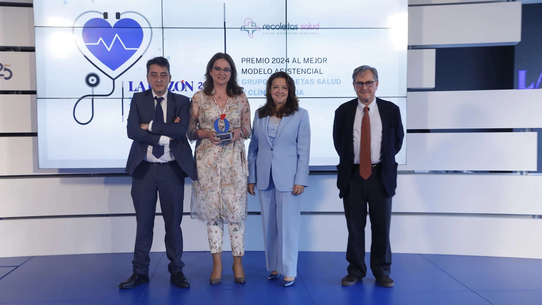 Belén Gallegos, tras recoger el galardón