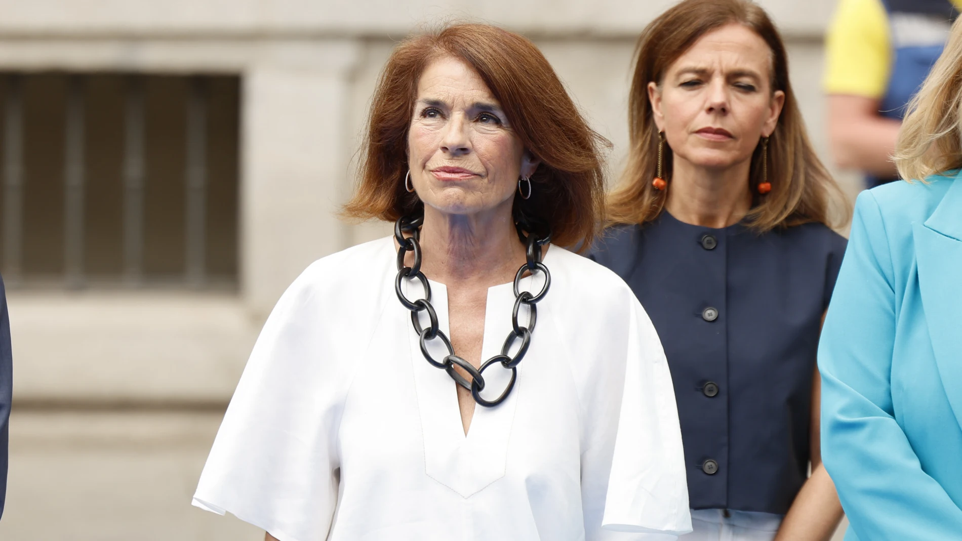 Ana Botella con caftán blanco.