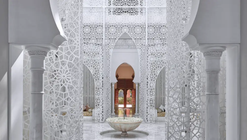 Una imagen del hammam del Royal Mansour Marrakech