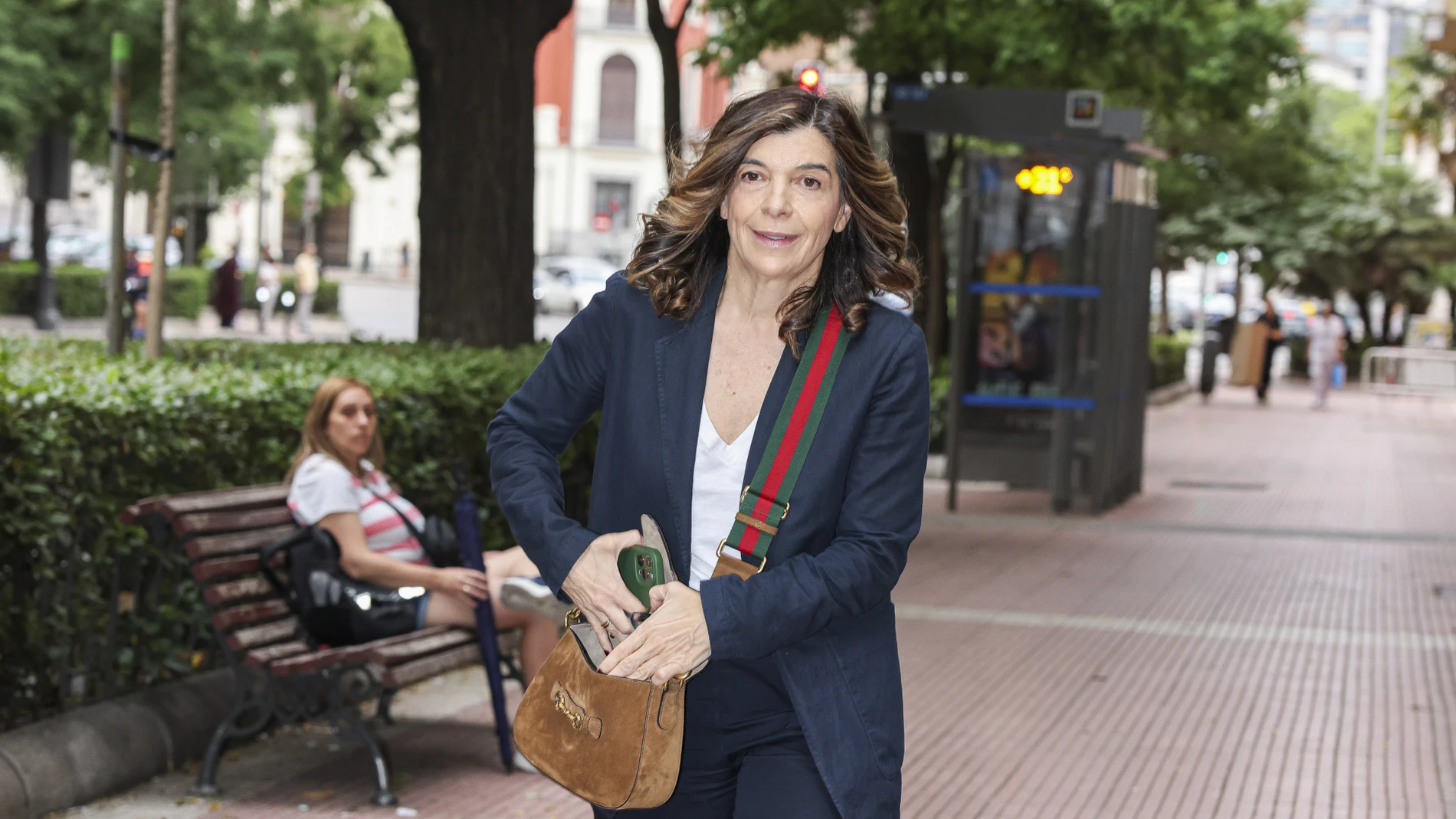 Xandra Falcó en el funeral de la hermana de Lorenzo Caprile