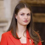 La Princesa Leonor con los pendientes de su Letizia.
