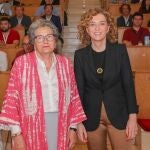 La presidenta del Consejo Asesor de AEICE, Charo Eras Celemín (i), junto a la directora general de Vivienda, Arquitectura, Ordenación del Territorio y Urbanismo, María Pardo, en la clausura del V Congreso Internacional Life Hábitat