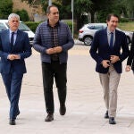 El consejero Suárez-Quiñones junto a María Pardo, Valentín Martínez y Eduardo Diego