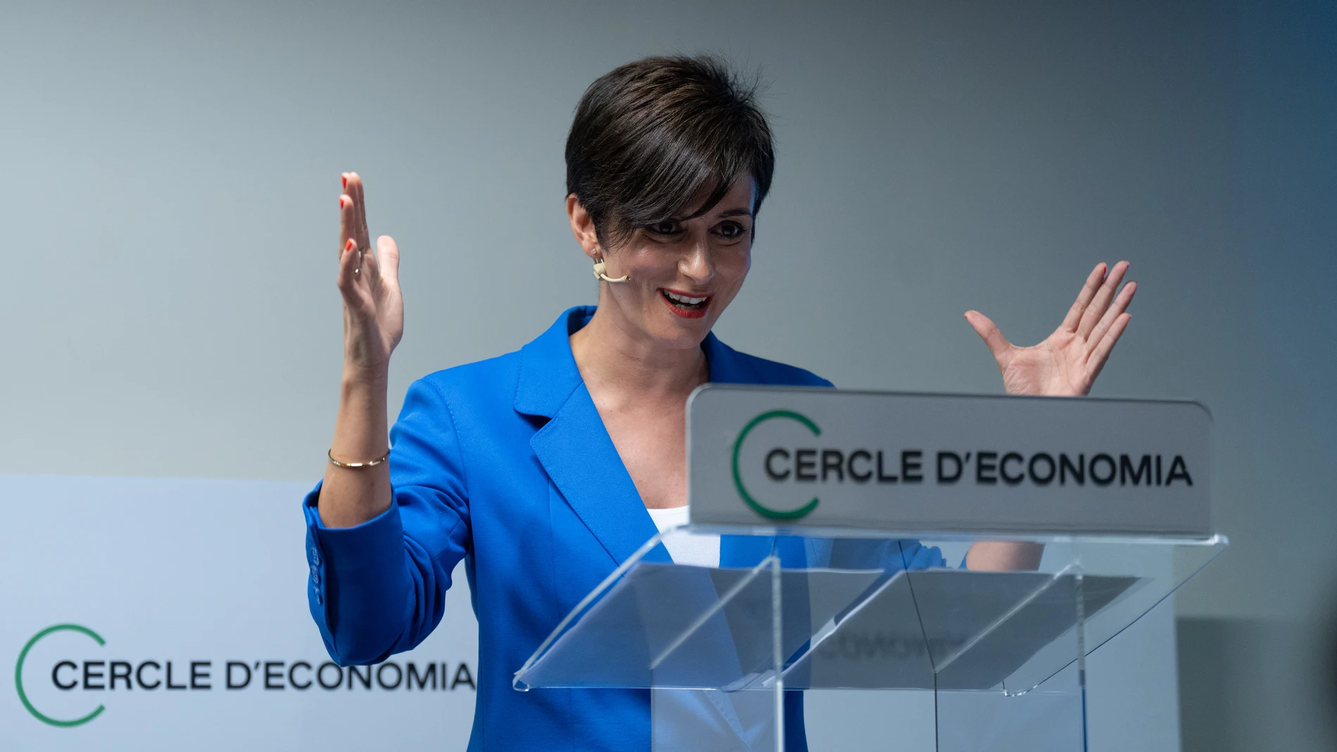 La ministra de Vivienda y Agenda Urbana, Isabel Rodríguez, participa en un diálogo sobre soluciones al problema de la vivienda en España, en el Cercle d’Economia, a 20 de junio de 2024, en Barcelona, Catalunya (España). 20 JUNIO 2024 David Zorrakino / Europa Press 20/06/2024