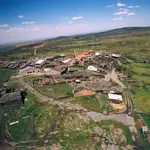 Vista desde el aire de la localidad segoviana de El Muyo