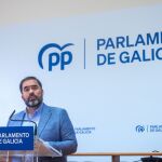 El portavoz parlamentario del PPdeG, Alberto Pazos, en una imagen de archivo. 