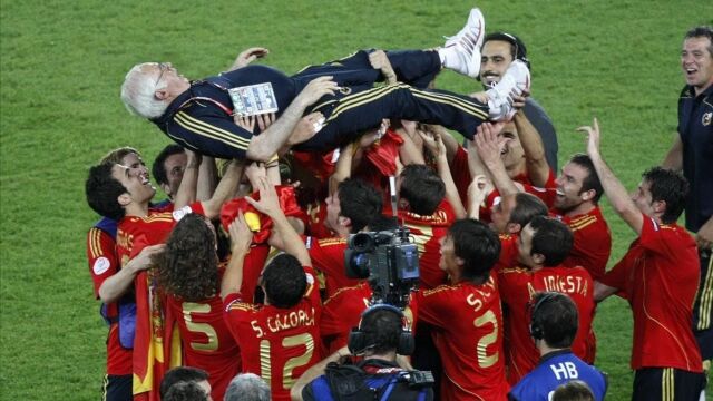 Luis Aragonés, seleccionador de España en 2008