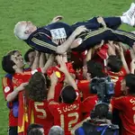 Luis Aragonés, seleccionador de España en 2008