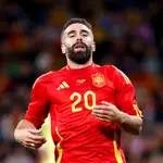 Carvajal se convirtió en tendencia en los instantes previos al España-Italia