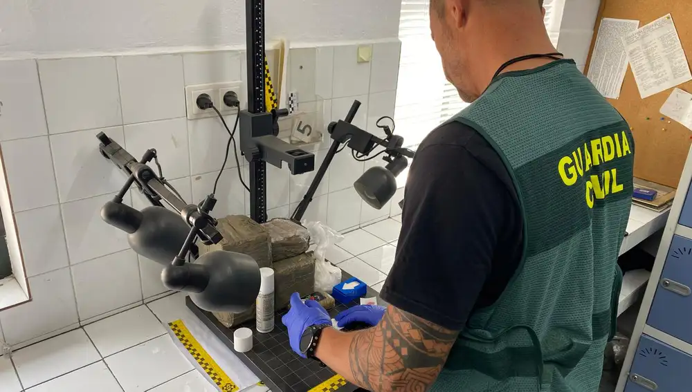 Parte del material incautado por la Guardia Civil