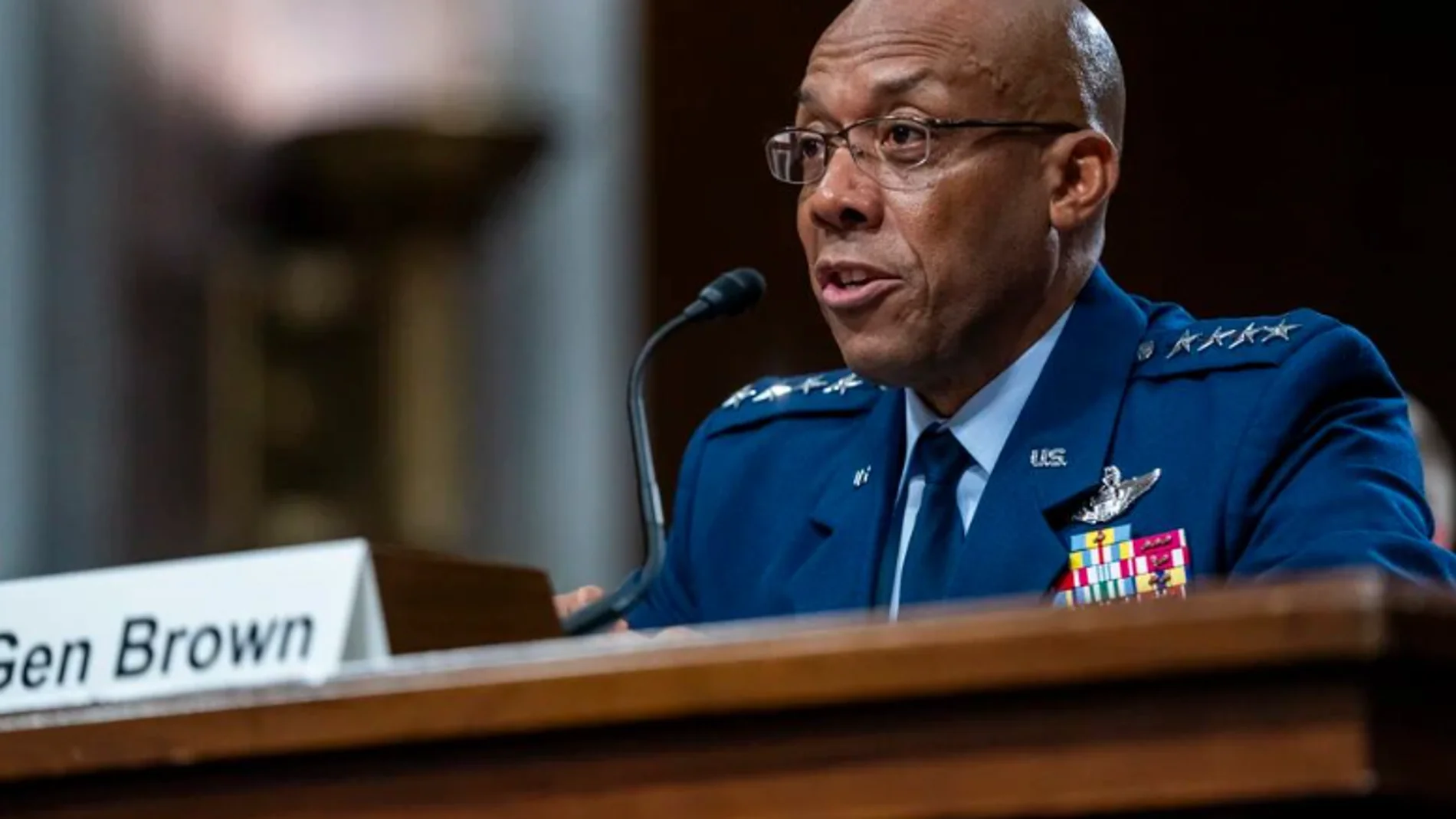 El jefe del Estado Mayor de EEUU Charles Q. Brown