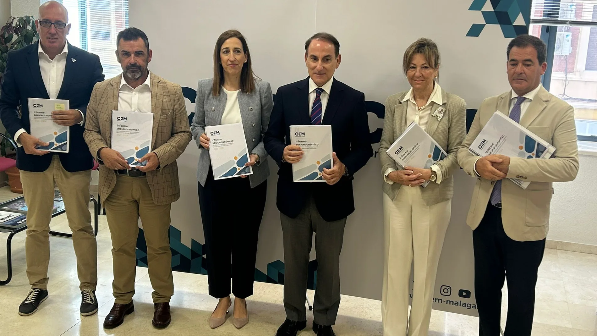 Presentación del Informe Socioeconómico de la provincia de Málaga 2023-2024, hoy en la Confederación de Empresarios de Málaga