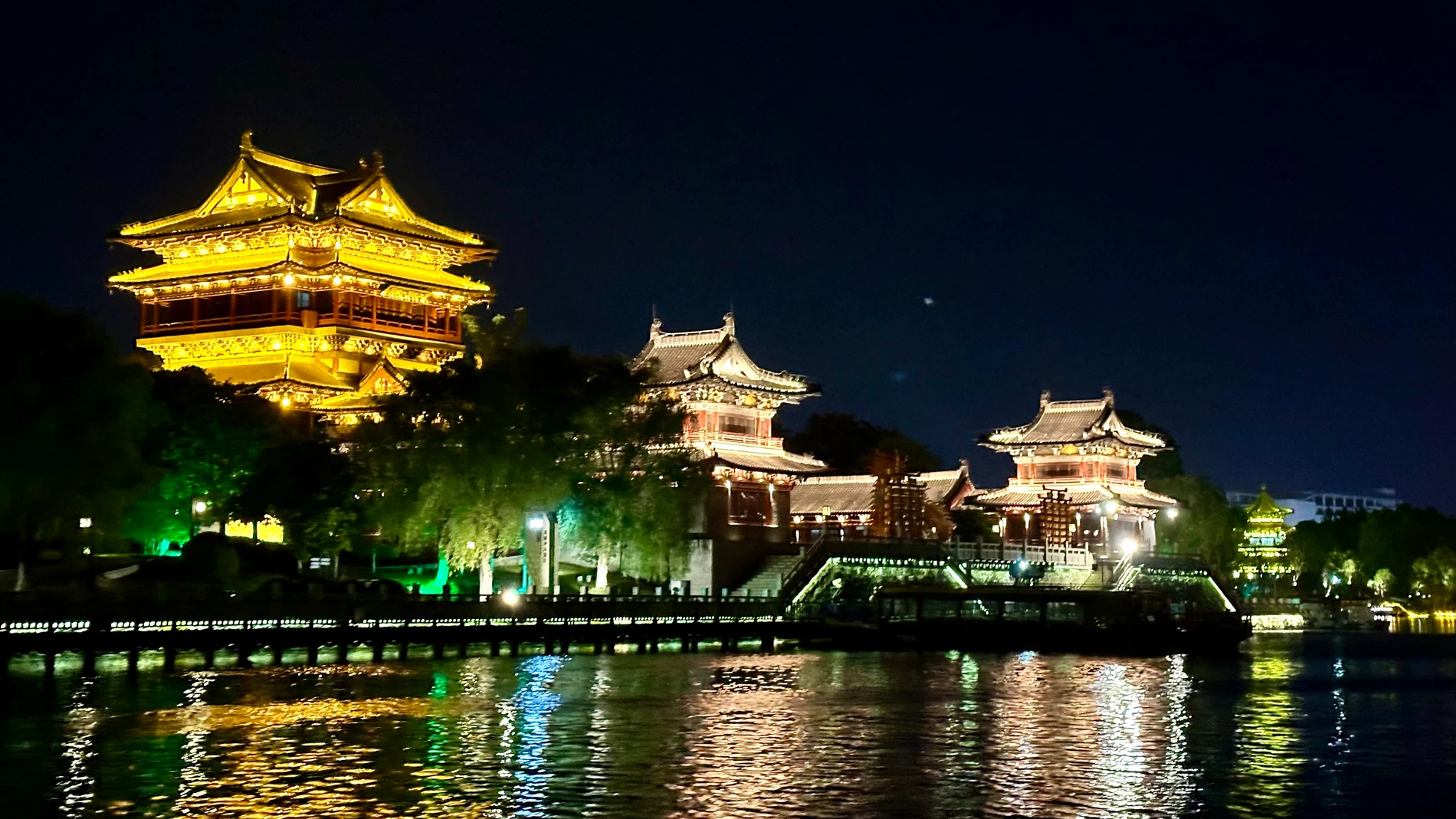 Visita del río Fengcheng en Taizhou