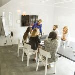 Trabajo de equipo en oficina