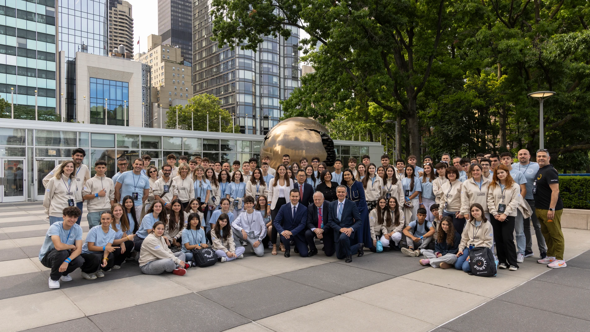 Representantes de la ONU se reúnen con estudiantes españoles