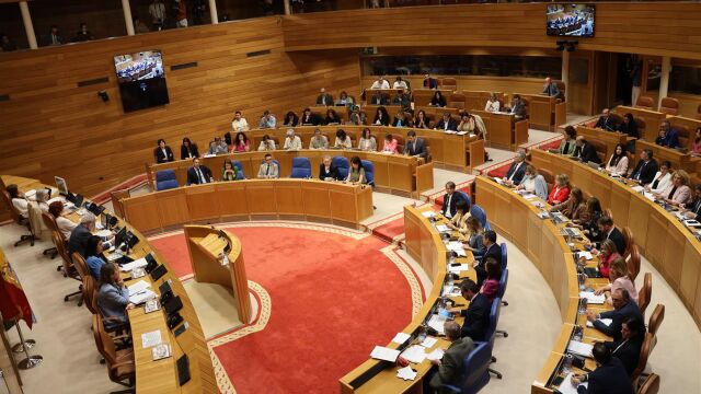 Imagen de archivo del Parlamento de Galicia. 