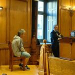 Balbino S.E., durante el juicio. 