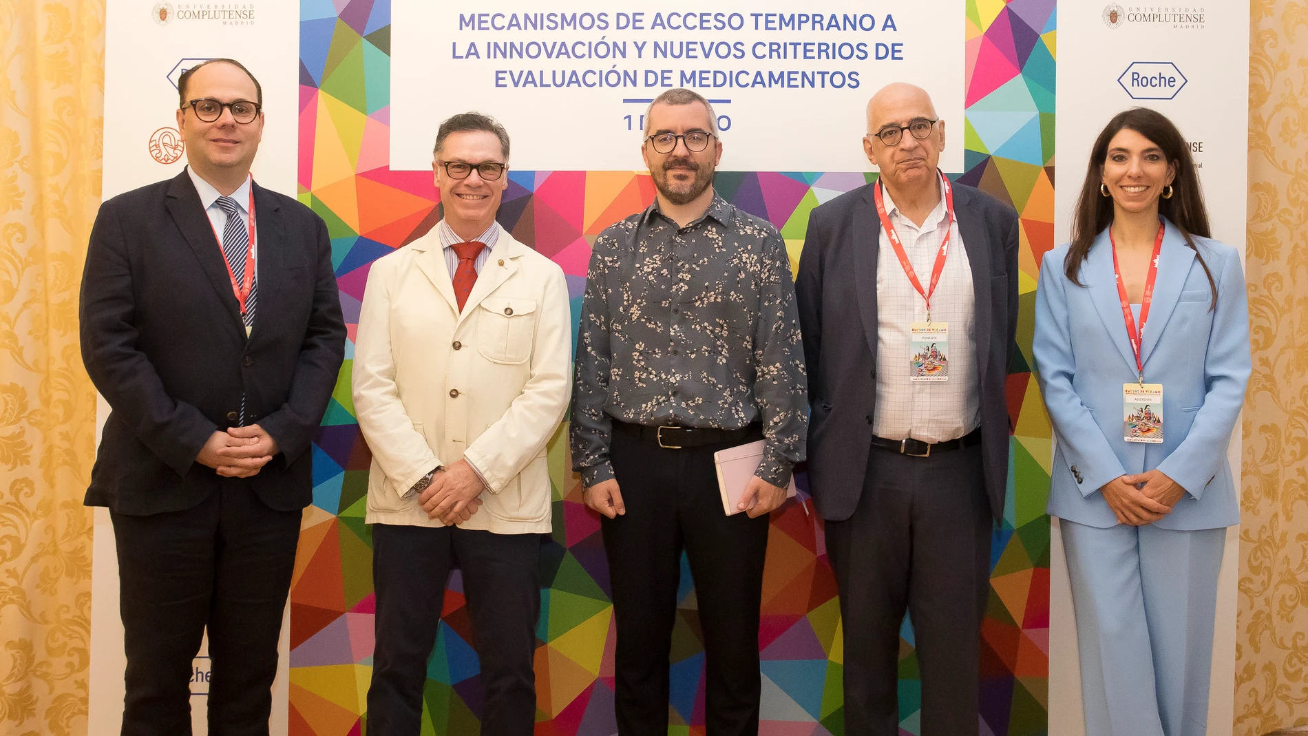 De izquierda a derecha, Patrick Wallach, Víctor Briones, Javier Padilla, Federico Plaza y Nuria Soler