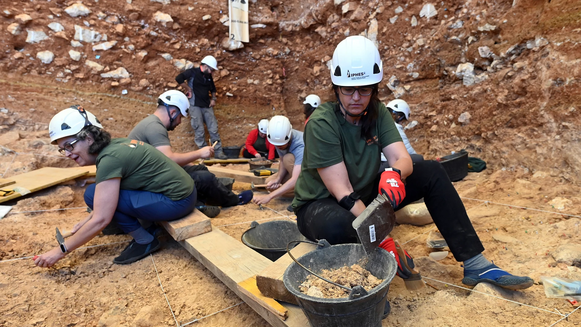 Excavaciones en los yacimientos de Atapuerca
