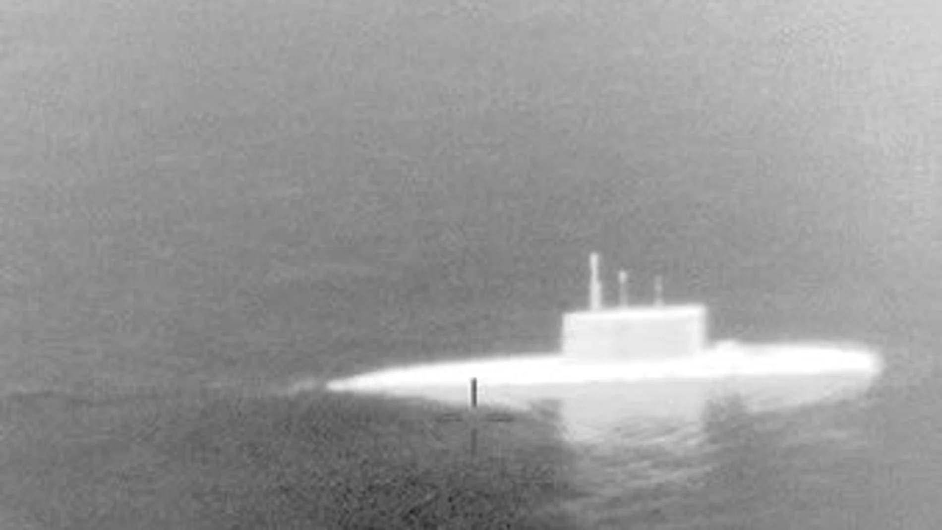 Supuestas imágenes del submarino detectado por el avión portugués