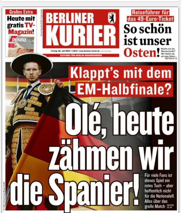 Portada del Berliner Kurier