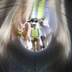 El presidente de la Generalitat, Carlos Mazón, ha visitado hoy las obras de la primera fase del postrasvase Júcar-Vinalopó