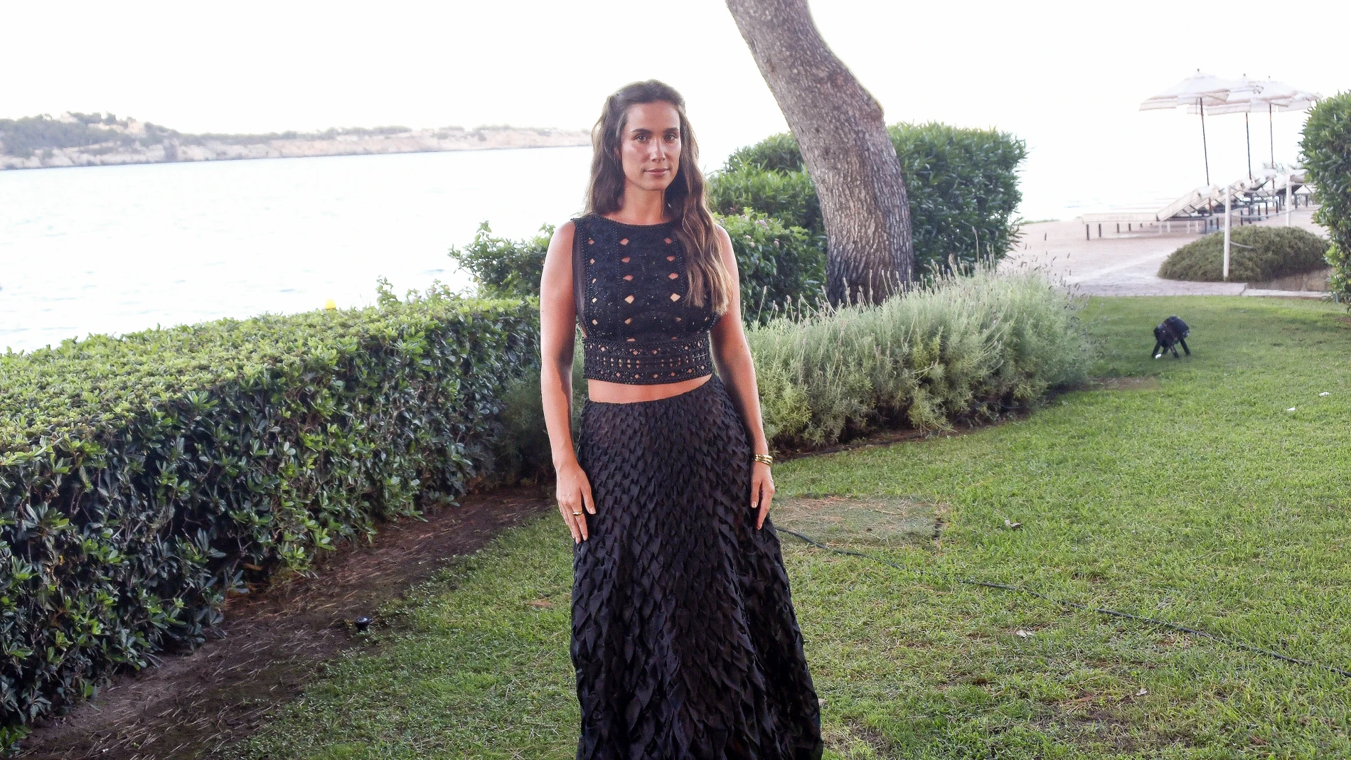 María Pombo y su look en Mallorca.