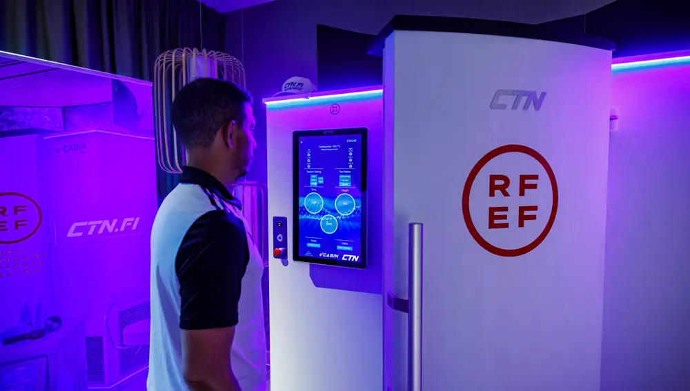 La e-cabina de crioterapia