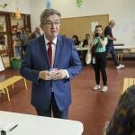 Far left leader Jean-Luc Melenchon 